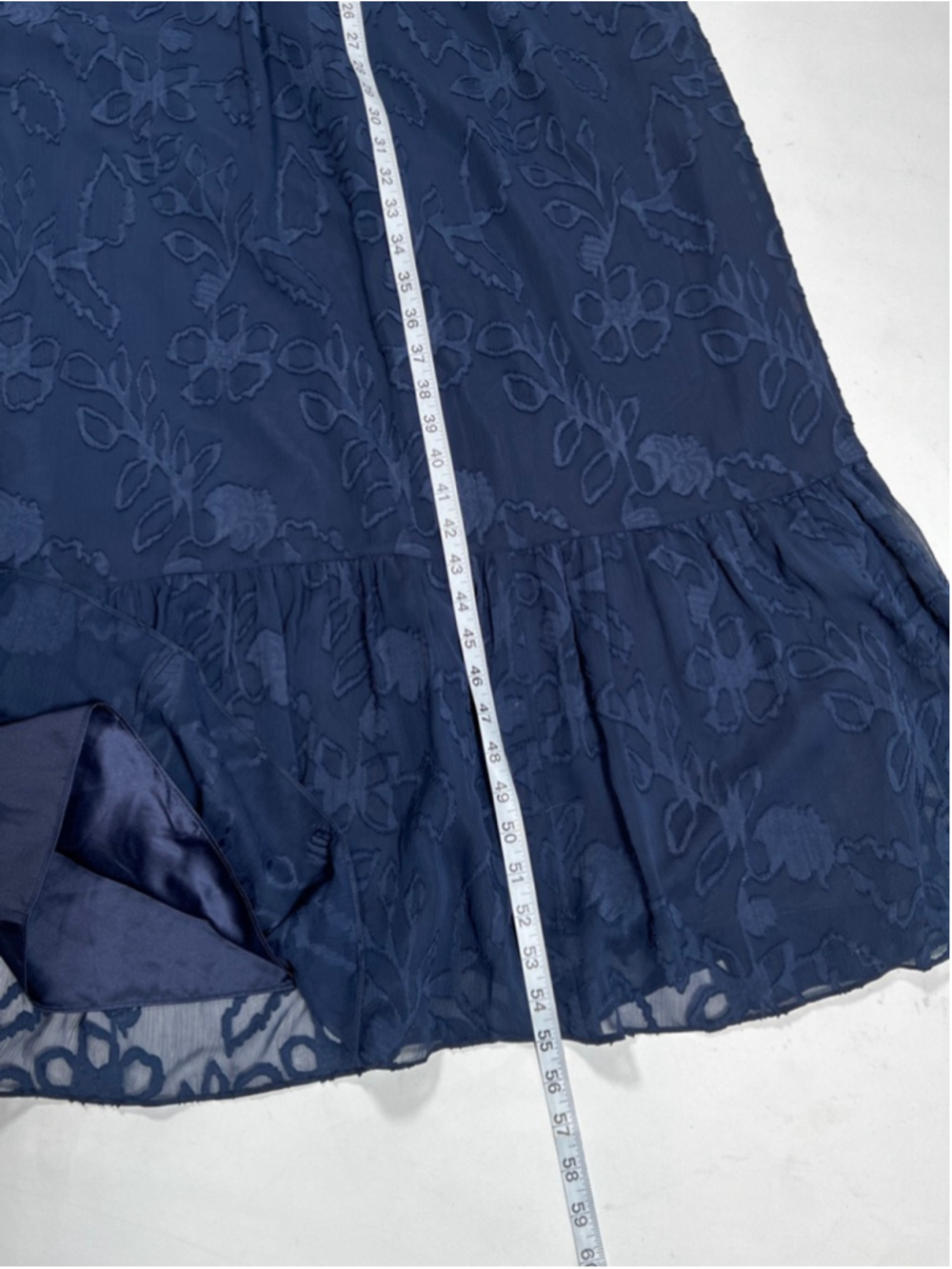 NWT Lilly Pulitzer Dress Navy Floral Maxi Dress Size 14 Autumn Midi ￼ - Picture 4 of 8